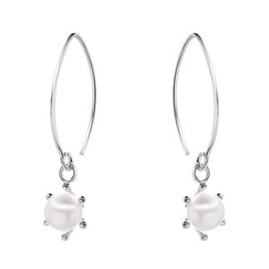 Aros de Plata con Perla