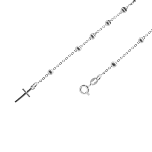 Pulsera de plata con cruz